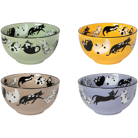 now designs Meow & Furever Bowls Set of 4 Assorted