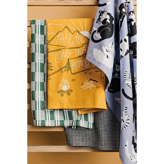 Now Designs Meow & Furever Dishtowels Set Of 2