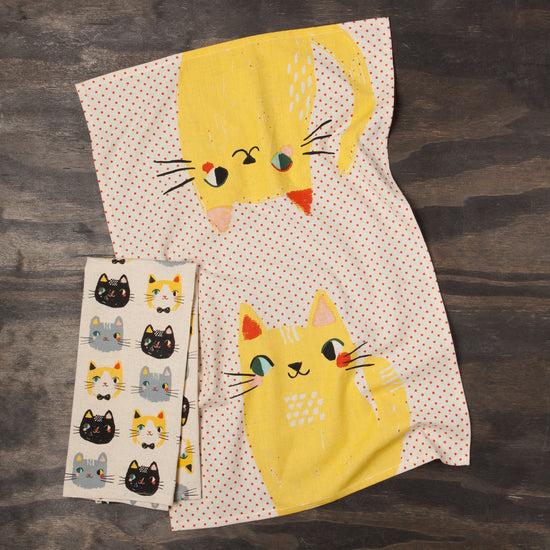 Now Designs Meow Meow Cats Dishtowel Set Of 2
