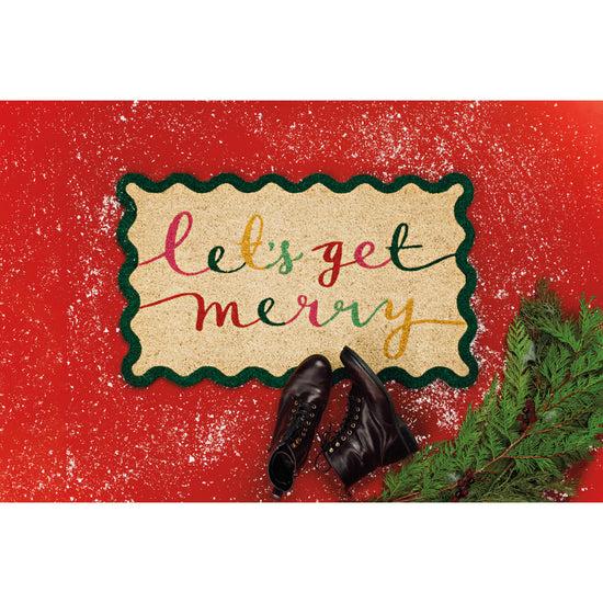 Now Designs Merry Everything Shaped Doormat