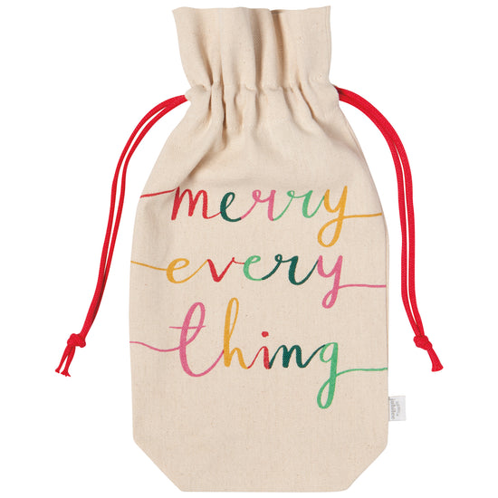 Now Designs Merry Everything Wine Bags Set Of 2
