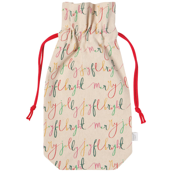 Now Designs Merry Everything Wine Bags Set Of 2