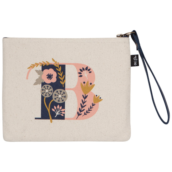 now designs Monogram B Small Zipper Pouch