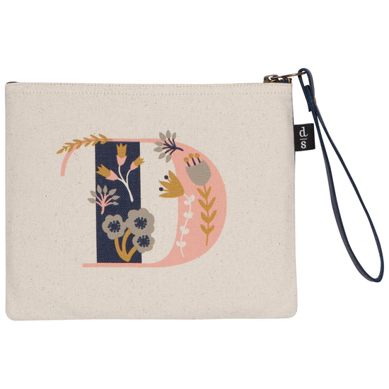 now designs Monogram D Small Zipper Pouch