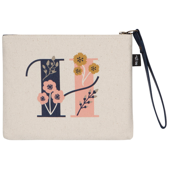 now designs Monogram H Small Zipper Pouch
