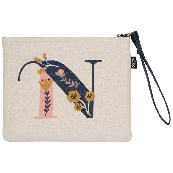 now designs Monogram N Small Zipper Pouch