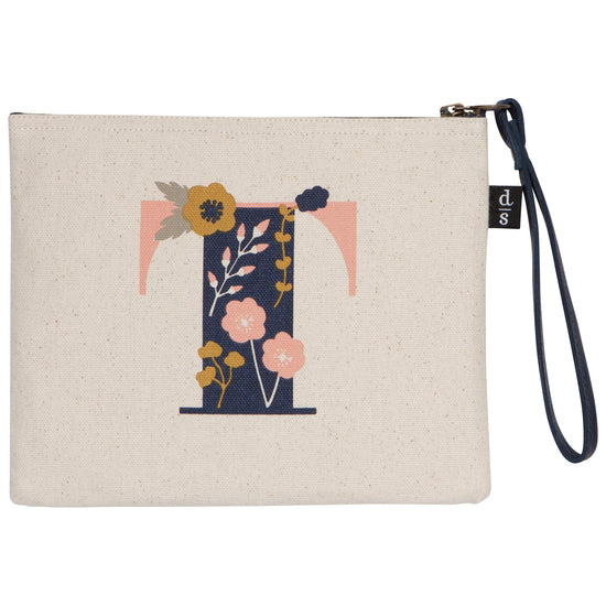 now designs Monogram T Small Zipper Pouch