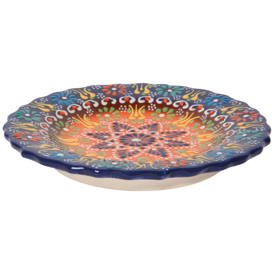 Now Designs Multi Azure Small Evani Plate 7.5 Inch