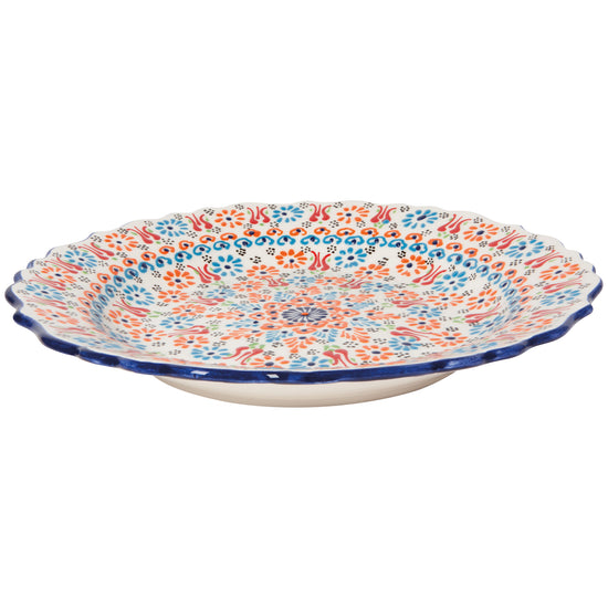 Now Designs Multi White Large Evani Plate 10 Inch