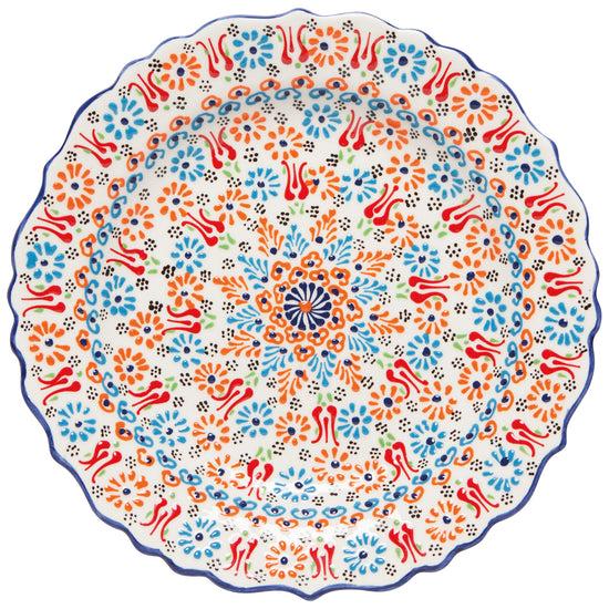 now designs Multi White Large Evani Plate 10 Inch