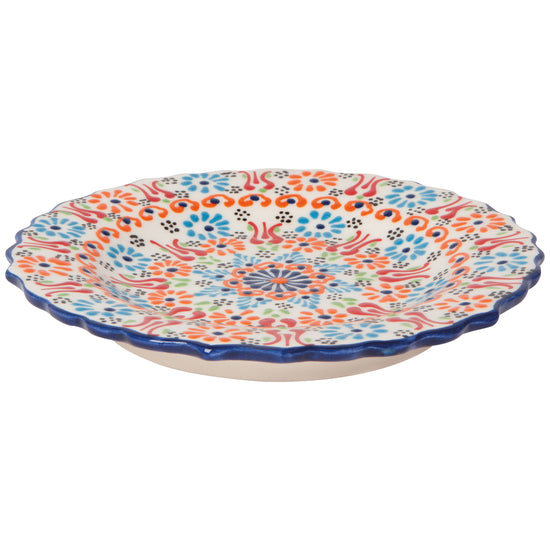 Now Designs Multi White Small Evani Plate 7.5 Inch