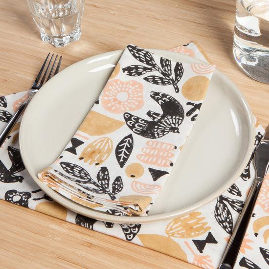 Now Designs Myth Block Print Napkins Set Of 4