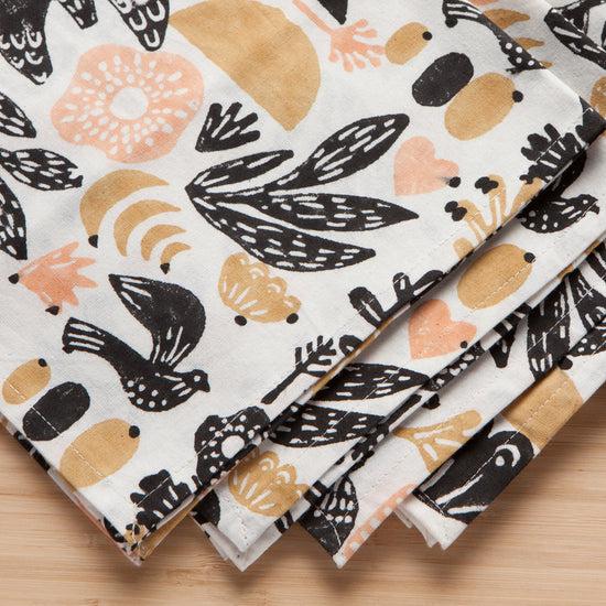 Now Designs Myth Block Print Napkins Set Of 4