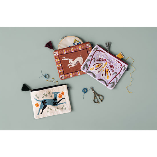 Now Designs Nocturna Embroidered Flat Pouch