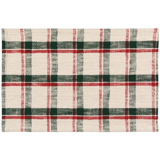 now designs Noel Plaid Christmas Placemat