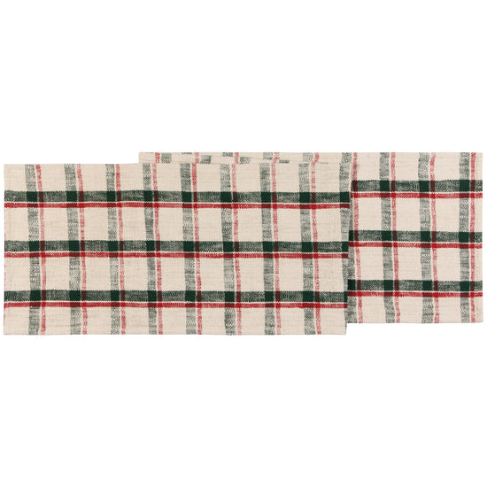 now designs Noel Plaid Christmas Table Runner