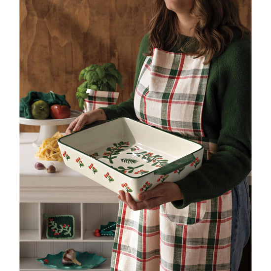 Now Designs Noel Plaid Classic Christmas Apron