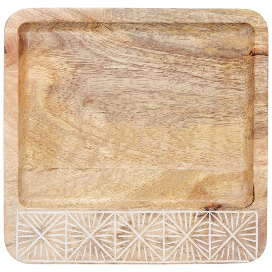 Now Designs Nosh Mango Wood Plate 10 Inch