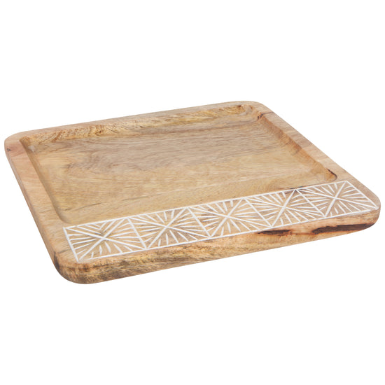 now designs Nosh Mango Wood Plate 10 inch