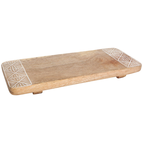 now designs Nosh Mango Wood Rectangle Tray