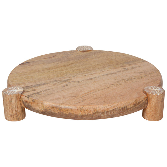 now designs Nosh Mango Wood Round Tray