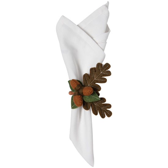 Now Designs Oak And Acorn Felt Napkin Ring