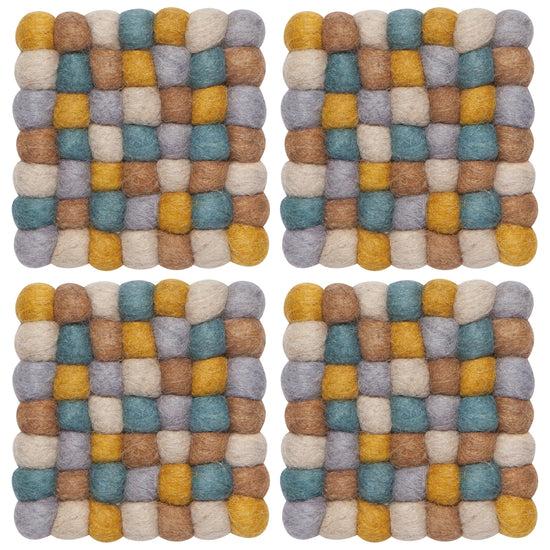 now designs Ochre Dot Coasters Set of 4