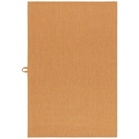 now designs Ochre Heirloom Linen Dishtowel