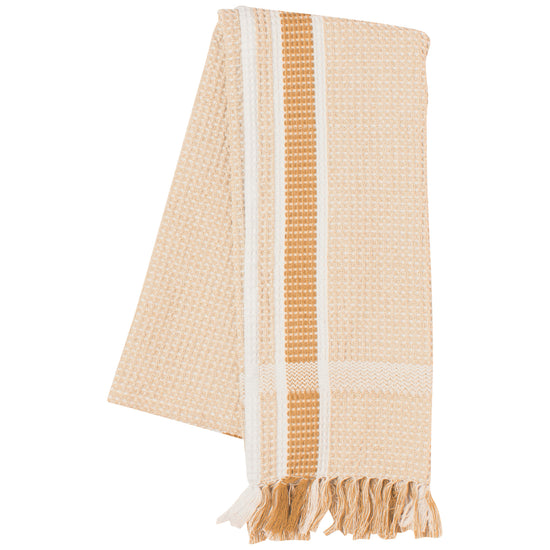 Now Designs Ochre Heirloom Soft Waffle Dishtowel