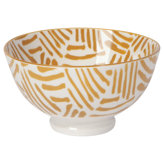 now designs Ochre Lines 4 inch Stamped Bowl