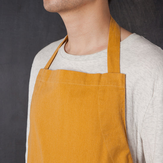 Now Designs Ochre Yellow Stonewash Apron