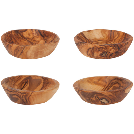 now designs Olive Wood Pinch Bowls Set of 4