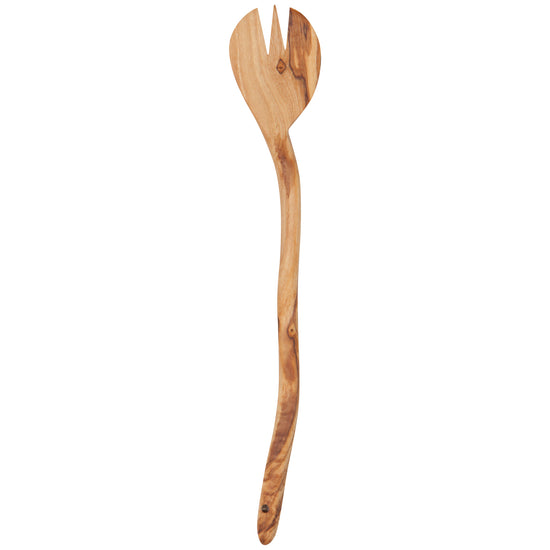 Now Designs Olive Wood Wavy Salad Servers Set Of 2