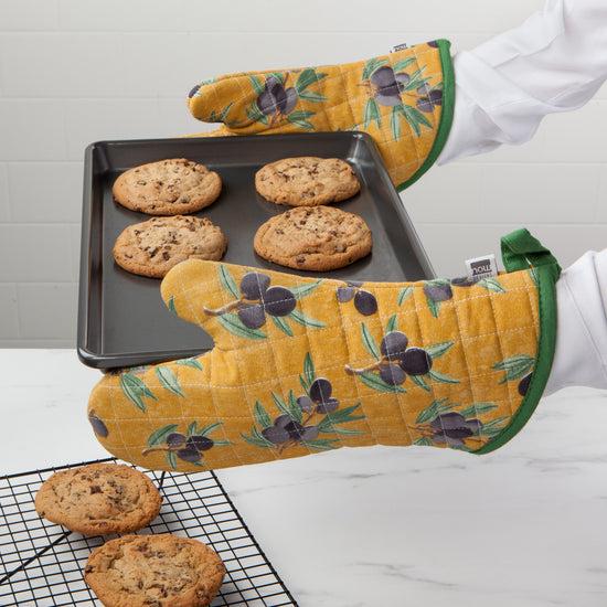 Now Designs Olives Chef Quilted Oven Mitt