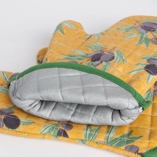 Now Designs Olives Chef Quilted Oven Mitt