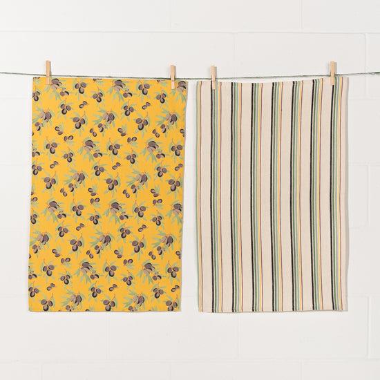 Now Designs Olives Dishtowels Set Of 2