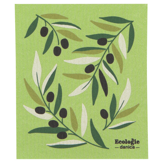 now designs Olives Swedish Sponge Cloth