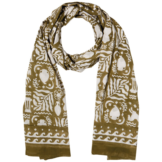now designs Olympus Block Print Scarf