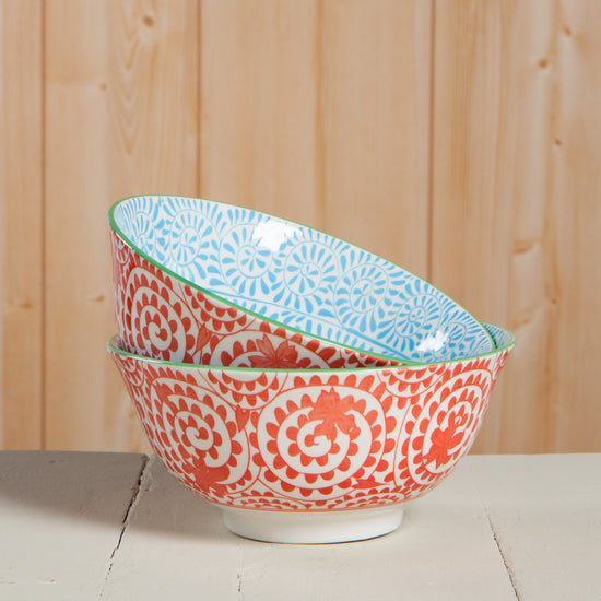 Now Designs Orange 6 Inch Stamped Bowl