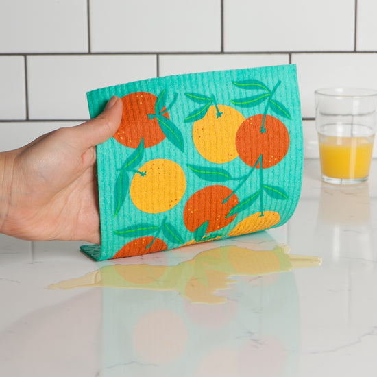 Now Designs Oranges Swedish Sponge Cloth