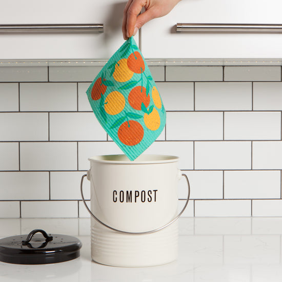 Now Designs Oranges Swedish Sponge Cloth