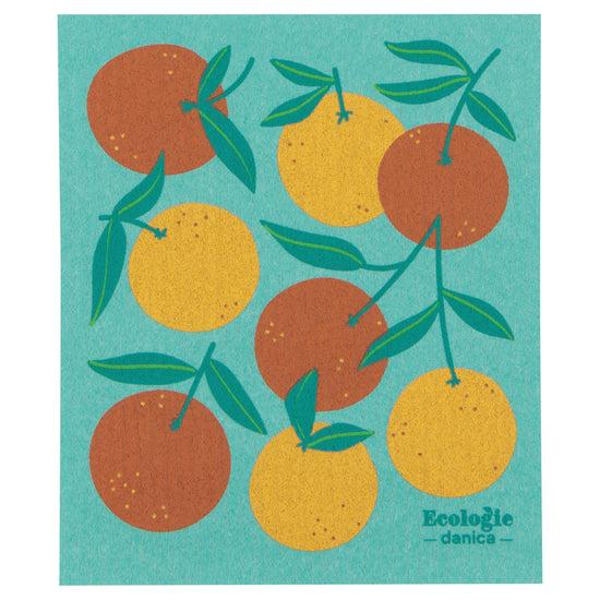 now designs Oranges Swedish Sponge Cloth