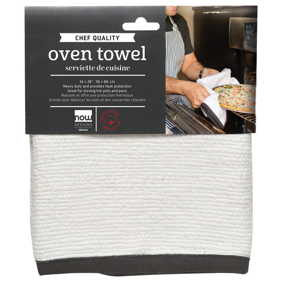 Now Designs Oven Towel White
