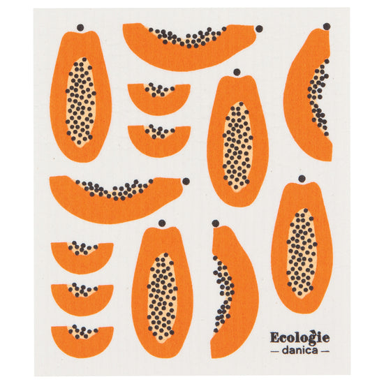 now designs Papaya Swedish Dishcloth