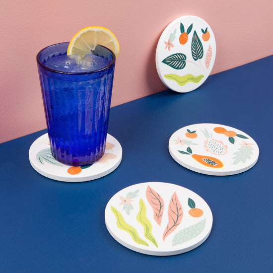 Now Designs Paradise Soak Up Coaster Set Of 4