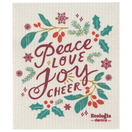 now designs Peace and Joy Swedish Sponge Cloth