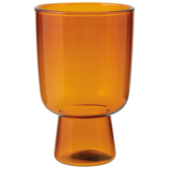 now designs Pedestal Glass 11 oz - Amber