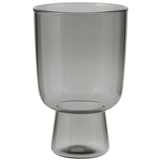 now designs Pedestal Glass 11 oz - Smoke