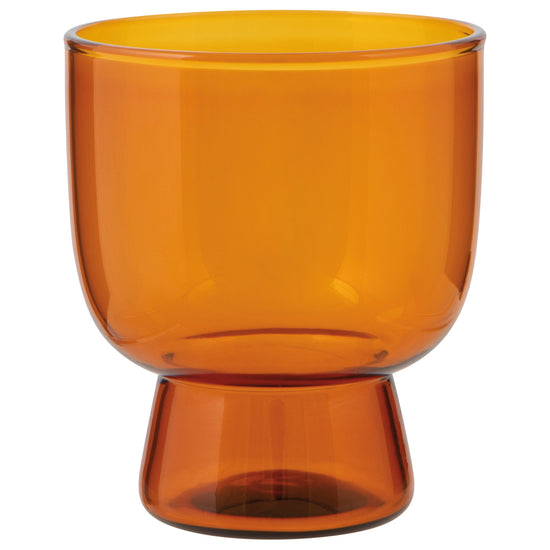 now designs Pedestal Glass 7 oz - Amber