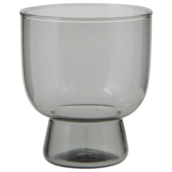 now designs Pedestal Glass 7 oz - Smoke